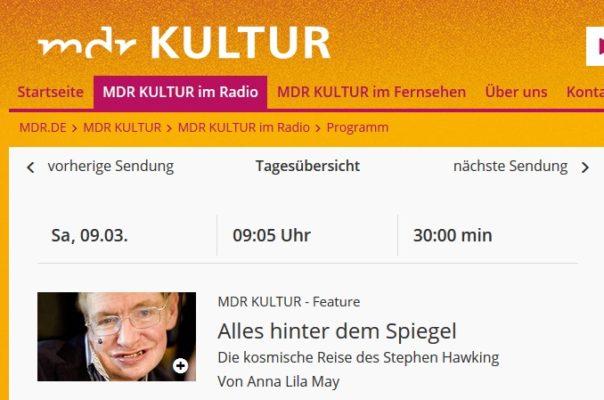 stephen hawking – radio-feature – mdr kultur – teaser (2019)